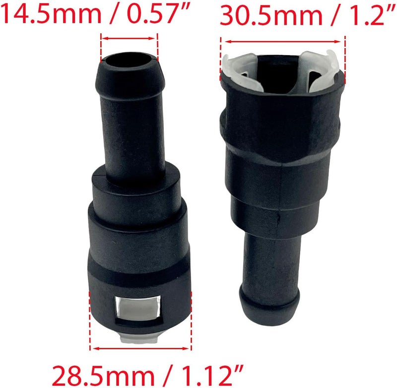 HYNYHT HVAC Heater Hose Connector E69Z18D435B Compatible with Bronco Bronco II E-150 E-250 E-350 E-350 E-450 E-550 Excursion Expedition F-150 F-250 F-350 F-53 F-59 Lobo Ranger Thunderbird Aviator - Image 2